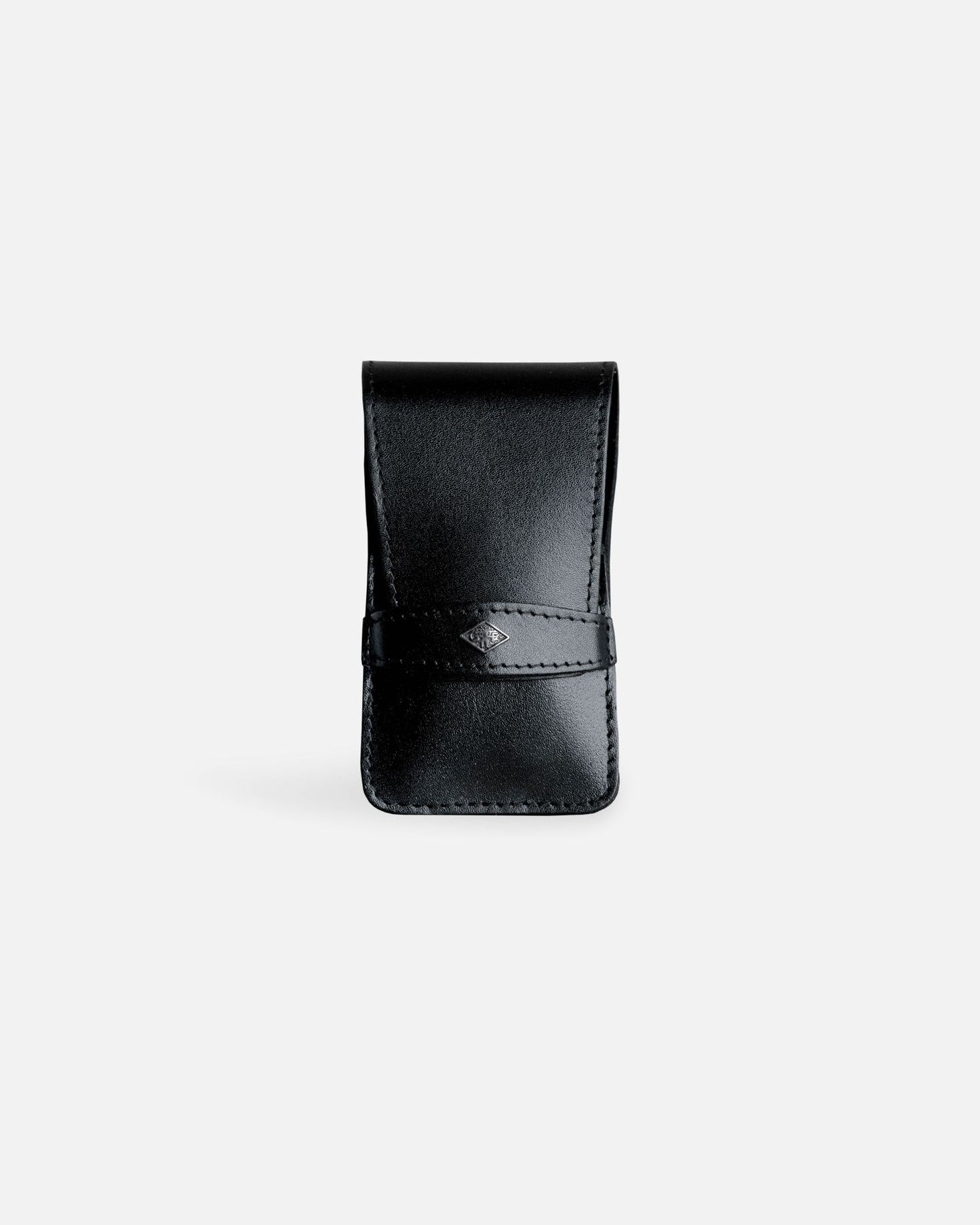 4-Piece Manicure Kit - Black Smooth Leather