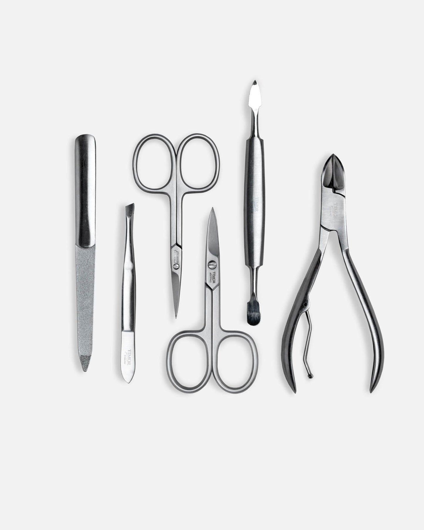 6-Piece Frame Manicure Set - Black Nappa Leather