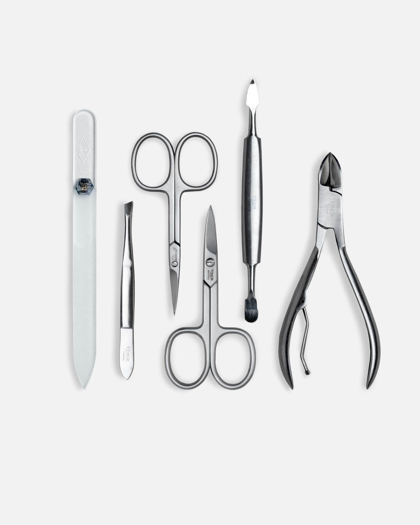 6-Piece Frame Manicure Set - Black Nappa Leather